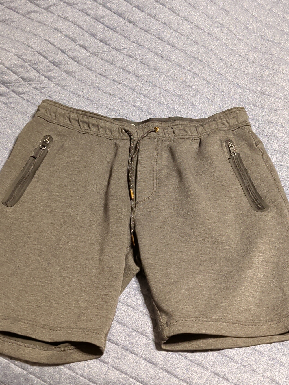 Men's  Drawstring Athletic Shorts with Zipper Pockets